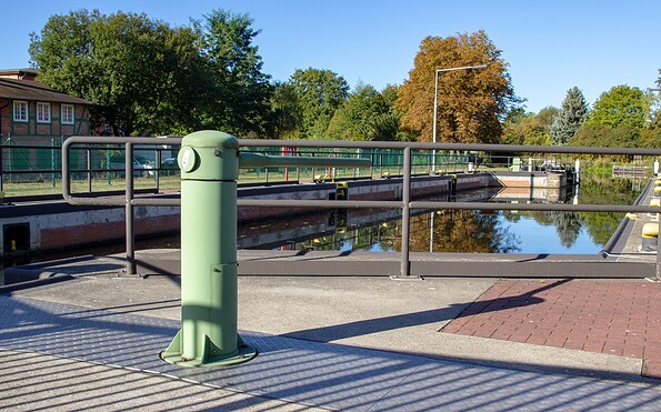 Blick auf die Schleuse Schöpfurt, Finowfurt, Foto: ScottyScout