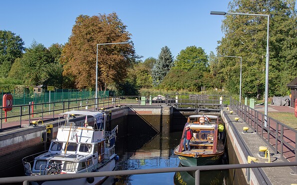 Bootsschleusung in der Schleuse Schöpfurt, Foto: ScottyScout