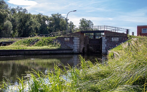 Blick auf die Schleuse Stecher, Foto: ScottyScout