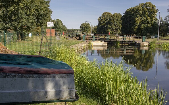 Blick auf die Schleuse Stecher, Foto: ScottyScout