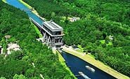 Luftbild Schiffshebewerk Niederfinow , Foto: © Wasser- und Schifffahrtsamt Eberswalde, Lizenz: © Wasser- und Schifffahrtsamt Eberswalde