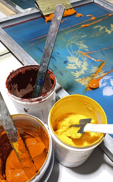 Farben für den Siebdruck, Foto: Susan Krieger, Lizenz: Manufaktur Blausieb