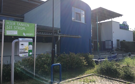 Stromtankstelle Am Aquarium in Schwedt/Oder, Foto: Anja Warning