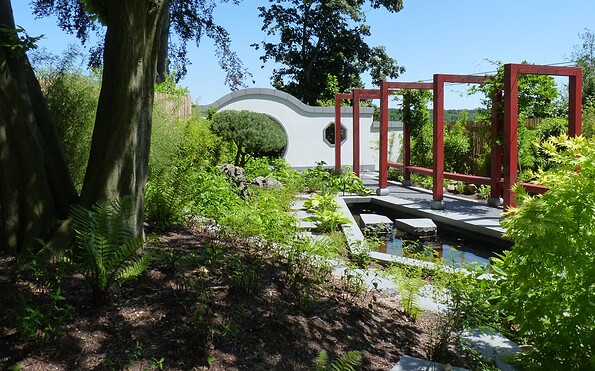 Chinesischer Garten in Zeuthen, Foto: Petra Förster, Lizenz: Tourismusverband Dahme-Seenland e.V.
