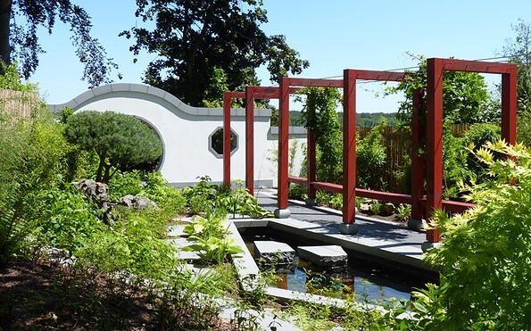 Chinesischer Garten in Zeuthen, Foto: Petra Förster, Lizenz: Tourismusverband Dahme-Seenland e.V.