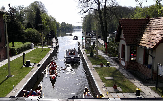 Schleuse Neue Mühle, Foto: Dana Klaus, Lizenz:  Touirismusverband Dahme-Seenland e.V.
