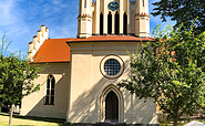 Schinkelkirche nach der Fassadensanierung , Foto: Michael Mattke, Lizenz: Amt Joachimsthal (Schorfheide)