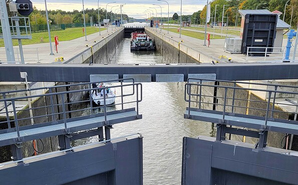 Schleuse Wusterwitz, Foto: Karin Wiebeck, Lizenz: Karin Wiebeck