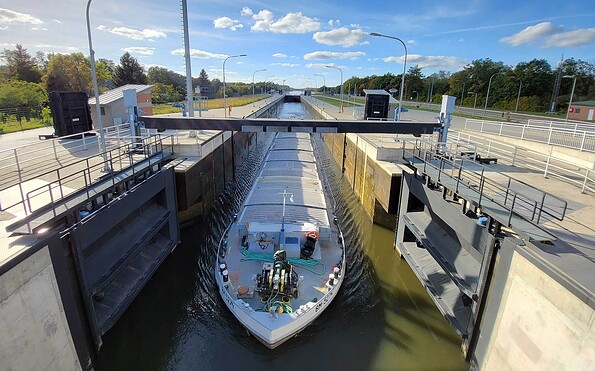 Schleuse Wusterwitz, Foto: Karin Wiebeck, Lizenz: Karin Wiebeck