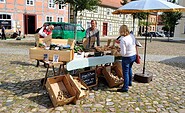 Auf dem Maarktplatz in Angermünde, Foto: Magnus Knigge