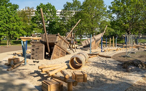 Play element Themed playground ‘From miner to sailor’, Foto: Dana Kersten, Lizenz: Touristinformation Senftenberg