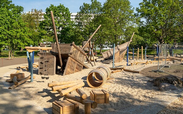 Play element Themed playground ‘From miner to sailor’, Foto: Dana Kersten, Lizenz: Touristinformation Senftenberg