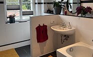 Badezimmer im Apartment am Möser See, Foto: A. Kress