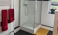 Badezimmer im Apartment am Möser See, Foto: A. Kress