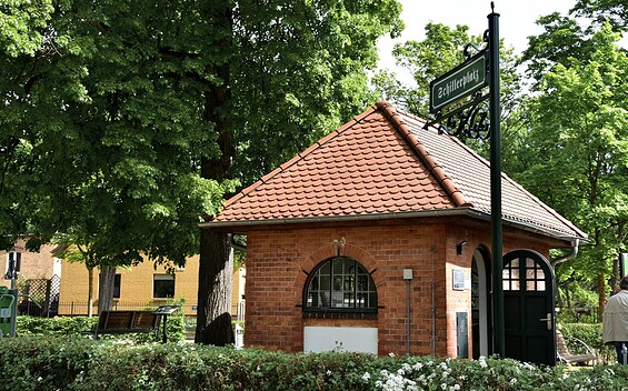 Gas meter house, Foto: Sandra Fonarob, Lizenz: Tourismusverband Dahme-Seenland e.V.