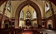 Innenraum Evangelische Kirche, Foto: Sandra Fonarob, Lizenz: Tourismusverband Dahme-Seenland e.V.
