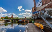 Wasserwanderstützpunkt Kirchenblick Optikpark Rathenow, Foto: Jürgen Ohlwein, Lizenz: Optikpark Rathenow
