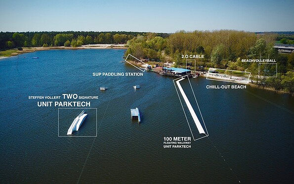 Wet &amp; Wild Wakepark am Bernsteinsee, Foto: LST Freizeitgestaltungs GmbH, Lizenz: LST Freizeitgestaltungs GmbH