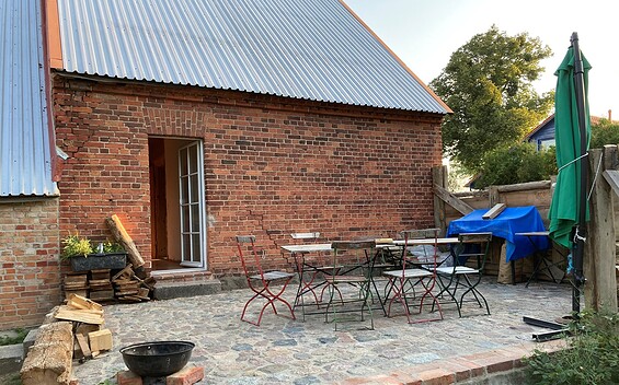 Uckermärkisches Landarbeiterhaus Terrasse, Foto: Soltan Soltau
