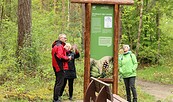 Waldwanderweg mit Schautafel, Foto: Cordula Schladitz, Lizenz: Cordula Schladitz