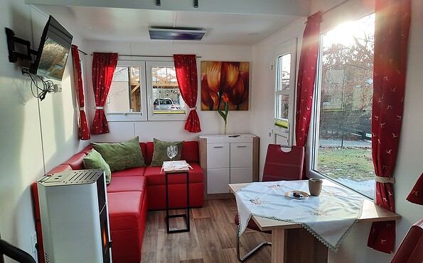 Wohnbereich - Tiny House am Motzener See, Foto: Henry Schulz , Lizenz: Tourismusverband Dahme-Seenland e.V.