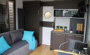Wohnbereich, Foto: Hausbootvermietung Havelwelle, Lizenz: Hausbootvermietung Havelwelle