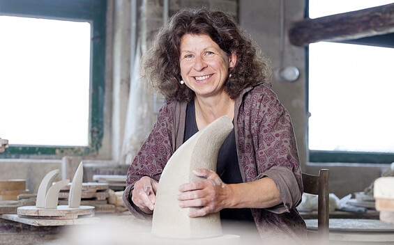 Töpfereiwerkstatt Christel Kiesel, Foto: Andreas Franke, Lizenz: Andreas Franke