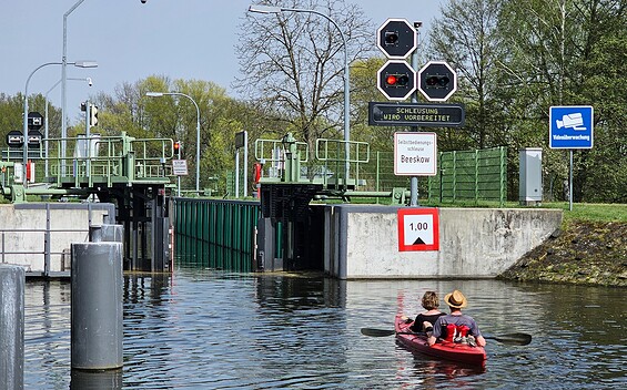 Schleuse Beeskow, Foto: Christoph Creutzburg, Lizenz: Christoph Creutzburg
