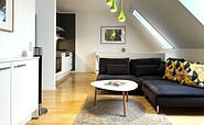 View of the living and dining area, vacation apartment 1, Foto: U. Haselbauer, Lizenz: Tourismusverband Lausitzer Seenland e.V.