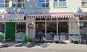 Eingang Eis Cafe Italia, Foto: Beate Kroll, Lizenz: Touristinformation