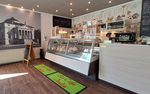 Interior Eis Cafe Italia, Foto: Beate Kroll, Lizenz: Touristinformation Senftenberg