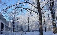 Außenansicht Restaurant "Von Hövel" im Winter, Foto: Ringhotel Schorfheide, Lizenz: Ringhotel Schorfheide