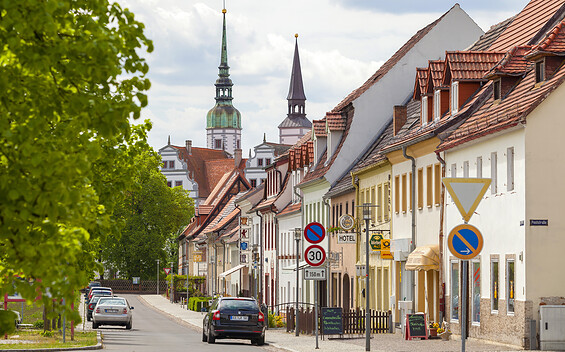 Straßenansicht Doberlug, Foto: Andreas Franke, Lizenz: Andreas Franke