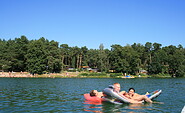 Schervenzsee campsite - view of Schervenzsee