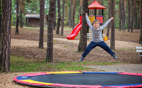 playground at Camper site "Schlaubetal Camping Schervenzsee", Foto: Florian Läufer, Lizenz: Seenland Oder-Spree