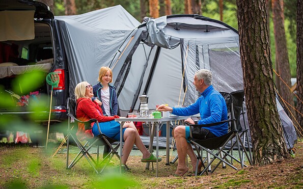 Camper site "Schlaubetal Camping Schervenzsee", Foto: Florian Läufer, Lizenz: Seenland Oder-Spree