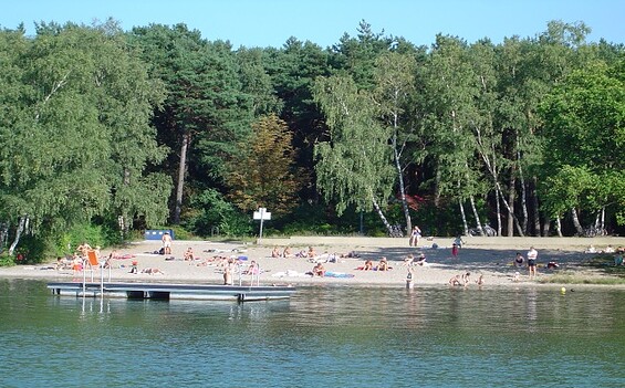 Freibad am Großen Müllroser See (bathing lake), Foto: Korinna Lerche