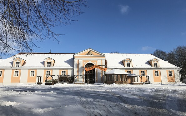 Marstall Boitzenburg im Winter, Foto: Anet Hoppe