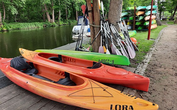A Family Trip from Lake Kleiner Müllroser See to Lake Katharinensee (canoe tour)