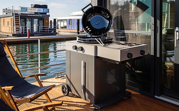Bugterrasse mit Grill, Foto: Azur Blau Vermietung GmbH, Lizenz: Azur Blau Vermietung GmbH