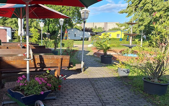 Biergarten, Foto: TI Senftenberg, Lizenz: TI Senftenberg