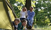 Zelten im Wald, Foto: Kai Hüttner, Lizenz: Kai Hüttner
