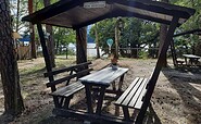 Campsite Müllrose-bench, Foto: Annekatrin Schwaeger, Lizenz: Seenland Oder-Spree