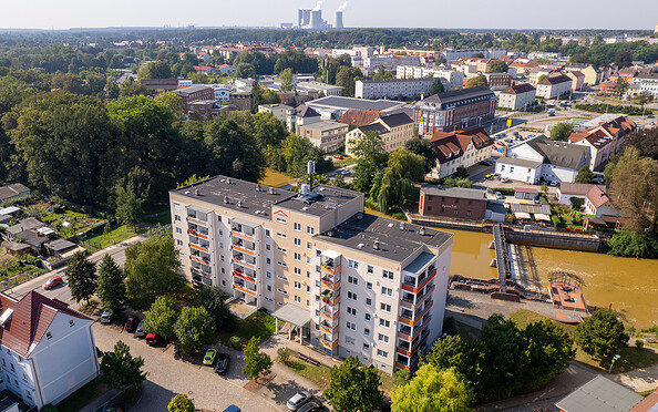 Mühlenplatz Umgebung, Foto: Justin Bartsch, Lizenz: GeWoBa Spremberg