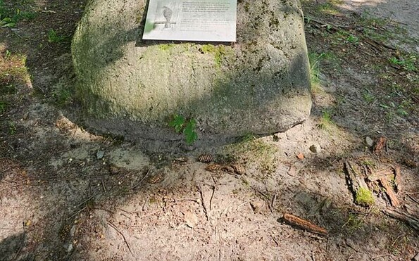 Gedenkstein Horst Siewert, Foto: Franziska Schwarz, Lizenz: Amt Joachimsthal