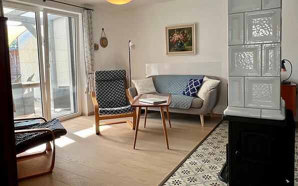Ferienhaus in Angermünde WZ mit Terrasse, Foto: Heike Timm, Lizenz: Heike Timm