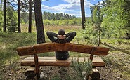Wanderpause am Wildnispfad, Foto: Stiftung Naturlandschaften Brandenburg