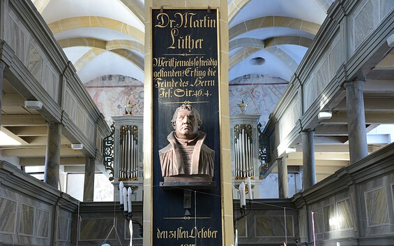 Blick in die Pfarrkirche in Plaue, Foto: Christian Bochwitz