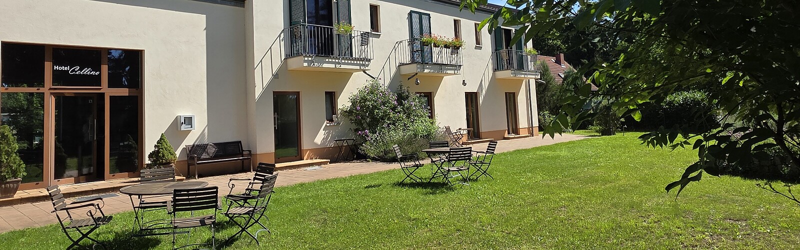 Gartenansicht, Foto: Petra Beck, Lizenz: Heim Hotellerie GmbH