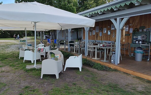 Outdoor seating and terrace